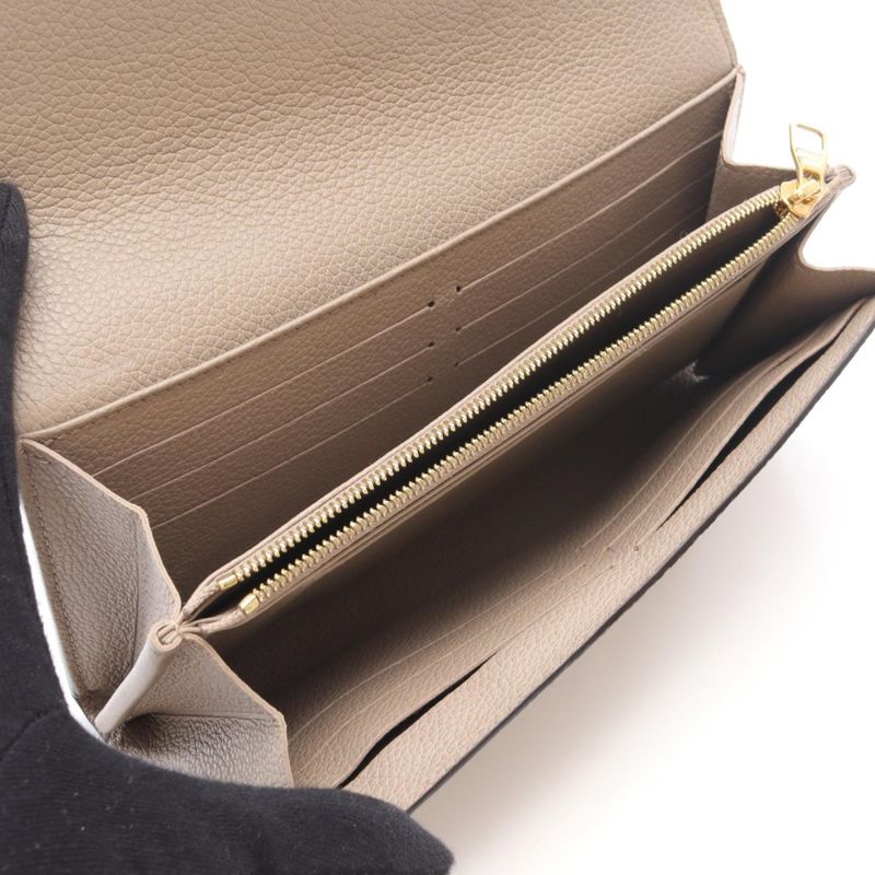 Louis Vuitton Bifold Wallet Portefeuille Sarah Monogram Beige. Ivory