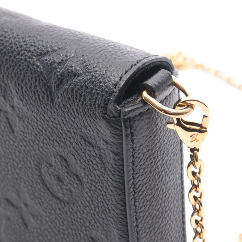 Louis Vuitton Shoulder Bag Pochette Felicity Noir Black Leather