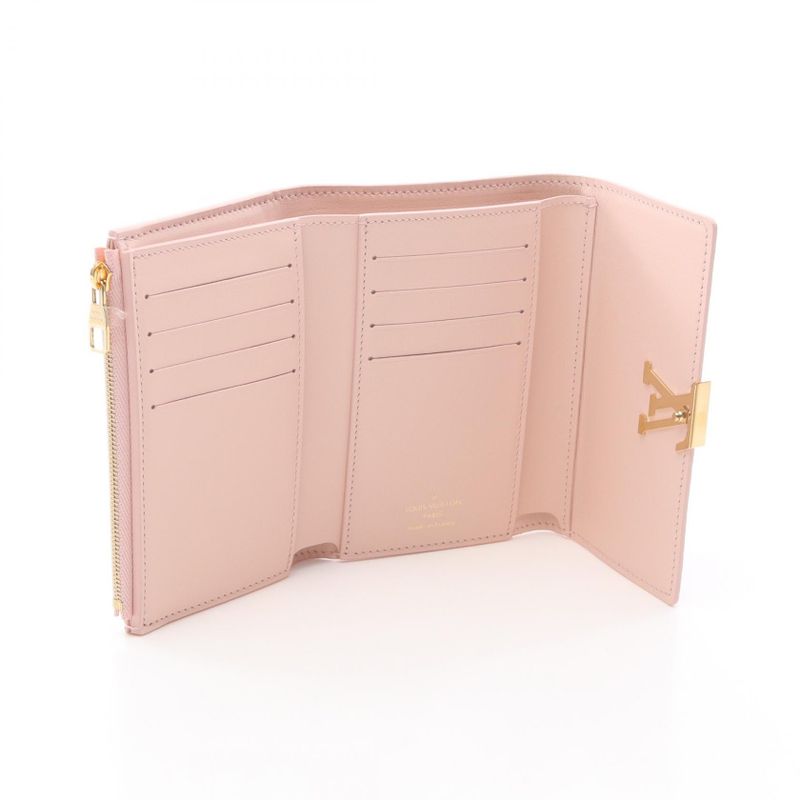 Louis Vuitton Trifold Wallet Portefeuille Capucines Compact Jasmine Pink Jasmine