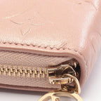 Louis Vuitton Round Wallet Zippy Coussin Rose Gold Leather Pink Rose