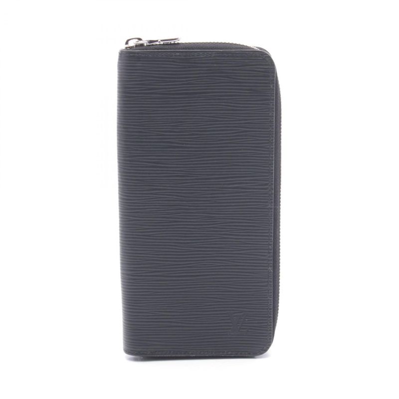 Louis Vuitton Round Wallet Zippy Vertical Noir Black Leather