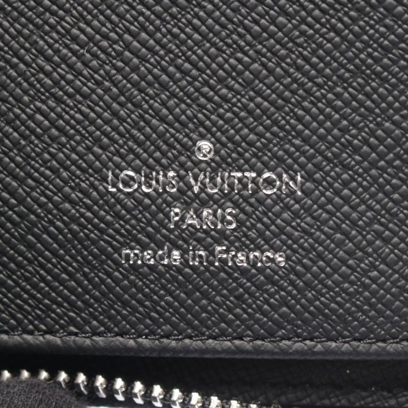 Louis Vuitton Round Wallet Zippy Vertical Noir Black Leather