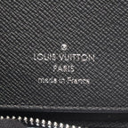 Louis Vuitton Round Wallet Zippy Vertical Noir Black Leather