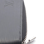 Louis Vuitton Round Wallet Zippy Vertical Noir Black Leather