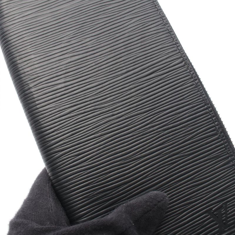 Louis Vuitton Round Wallet Zippy Vertical Noir Black Leather