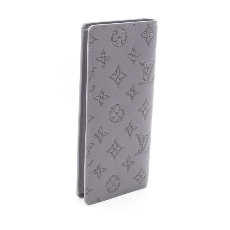 Louis Vuitton Bifold Wallet Portefeuille Brother Gray Leather