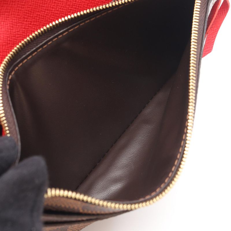 Louis Vuitton Bifold Wallet Portefeuille Emily Rouge Coating Rouge Brown Red
