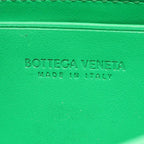 Bottega Veneta Bifold Wallet Intrecciato Green Leather Zip