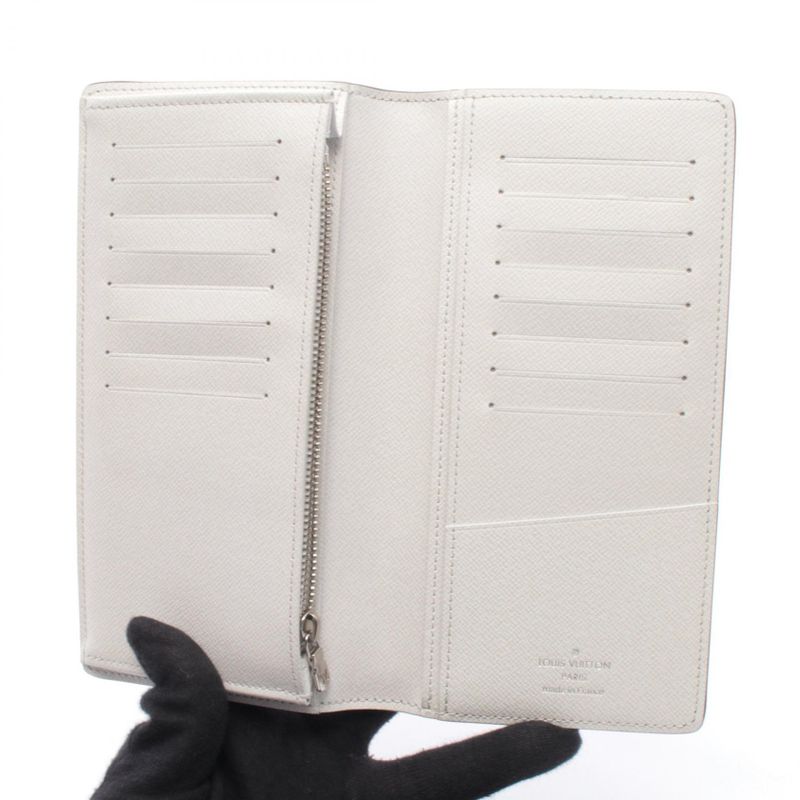 Louis Vuitton Bifold Wallet Portefeuille Brother Bron Leather Bronze Gray