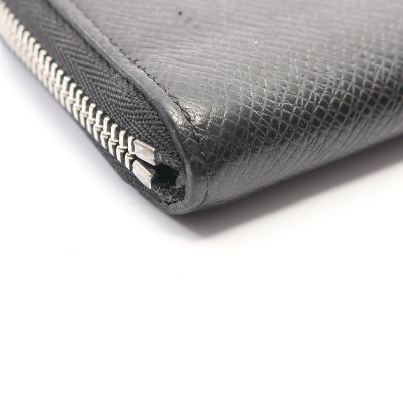 Louis Vuitton Coin Case Zippy Purse Noir Black Leather Ardoise