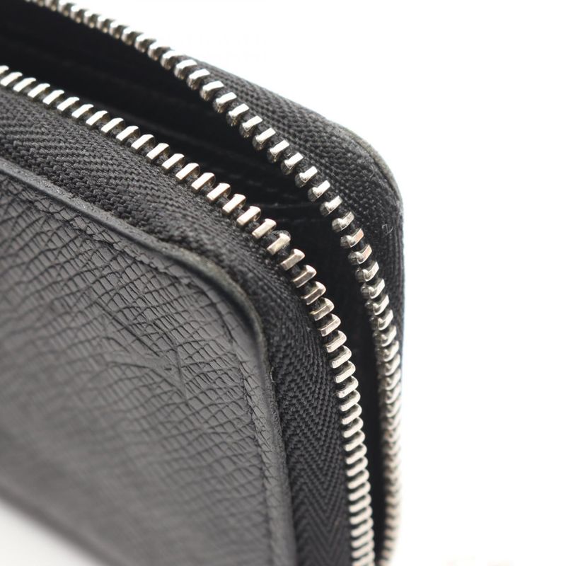 Louis Vuitton Coin Case Zippy Purse Noir Black Leather Ardoise
