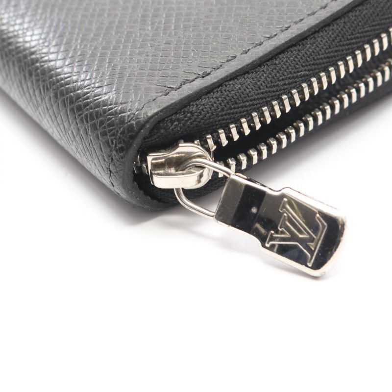 Louis Vuitton Coin Case Zippy Purse Noir Black Leather Ardoise