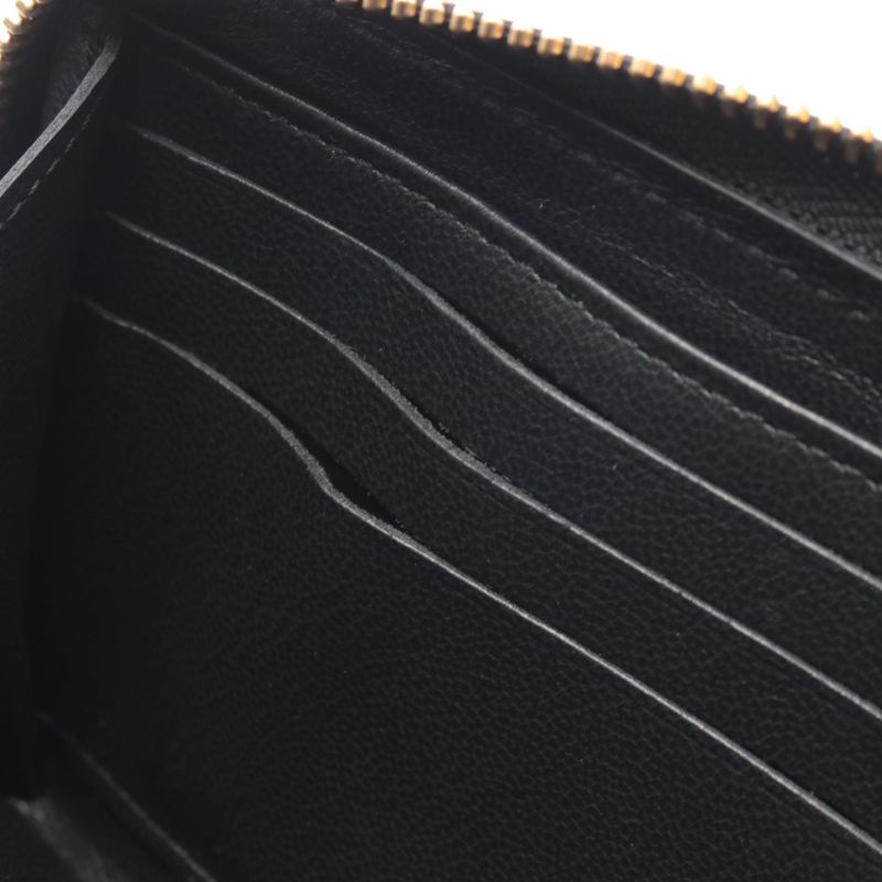 Louis Vuitton Round Wallet Zippy Noir Black Leather Wal