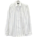 Balenciaga Made White Stripe Button Down Long Sleeve Shirt 34