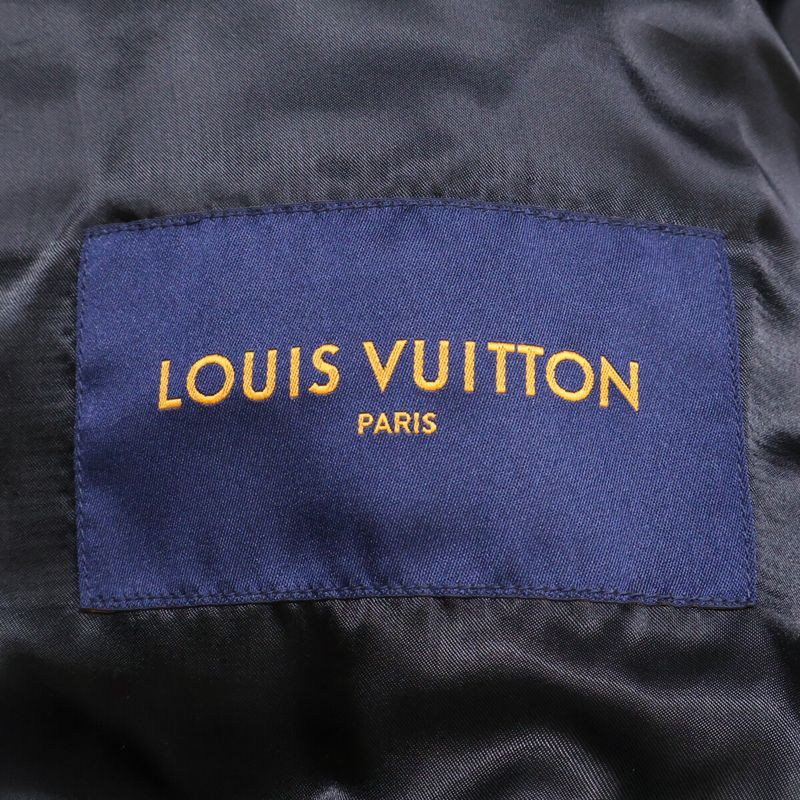 Louis Vuitton Et7 Monogram Flower Quilted Lamb Leather Jacket ) Black