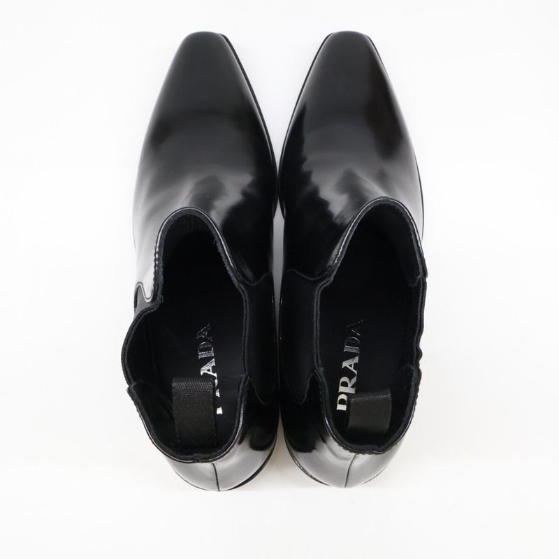 Prada Side Gore Chelsea Boots 38.5 ) Black