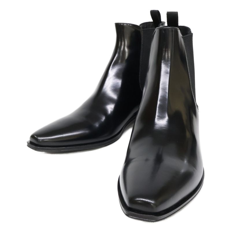 Prada Side Gore Chelsea Boots 38.5 ) Black