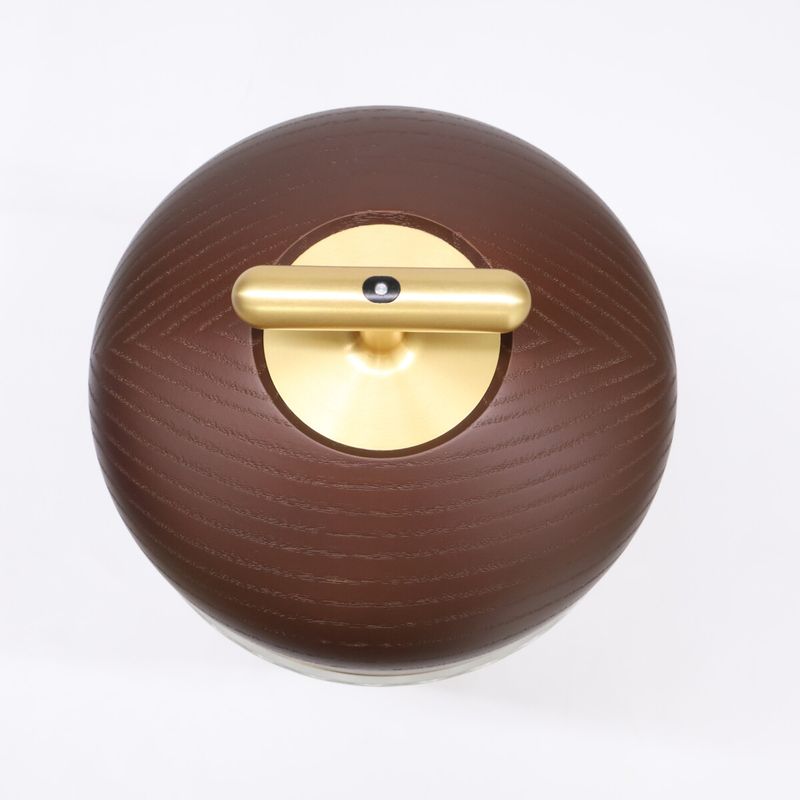 Hermes Saint Louis Folia Crystal Acorn Lamp Hat ) Brown Clear