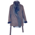Loewe Brown Fox Fur Real Sheepskin Mouton Coat 38