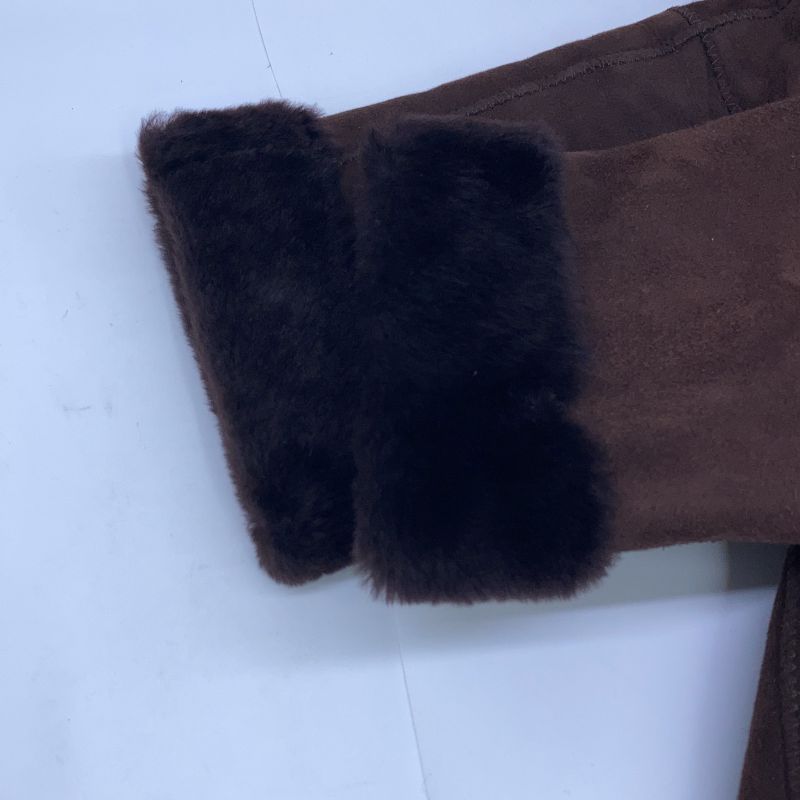 Loewe Brown Fox Fur Real Sheepskin Mouton Coat 38