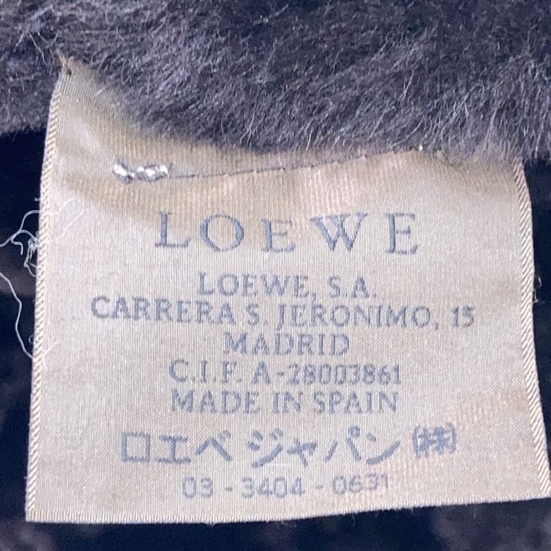 Loewe Brown Fox Fur Real Sheepskin Mouton Coat 38