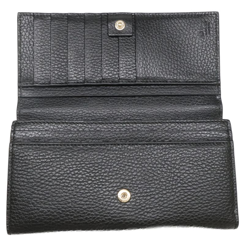 Gucci Interlocking Leather Wallet ) Black