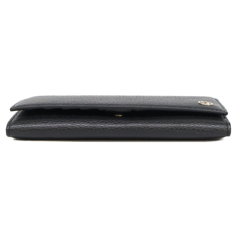 Gucci Interlocking Leather Wallet ) Black
