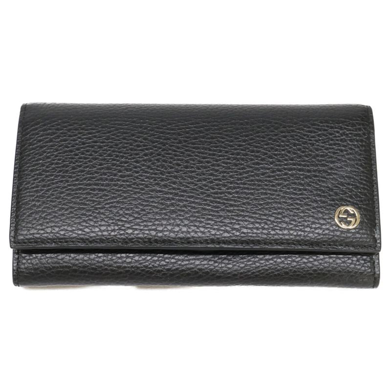 Gucci Interlocking Leather Wallet ) Black