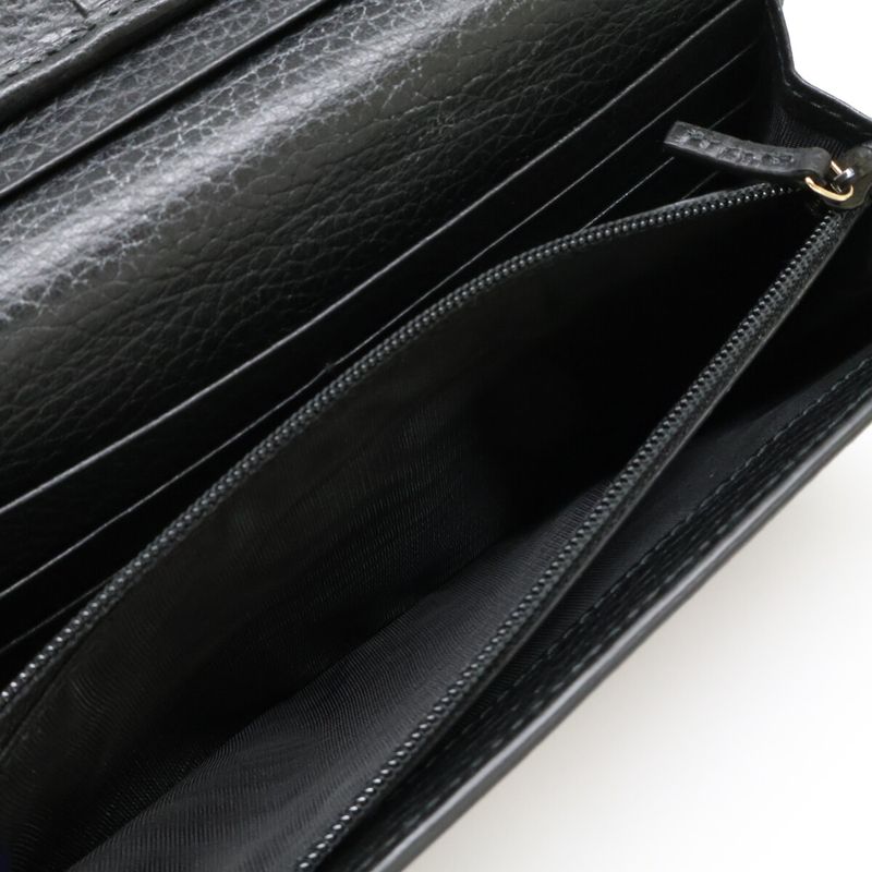 Gucci Interlocking Leather Wallet ) Black