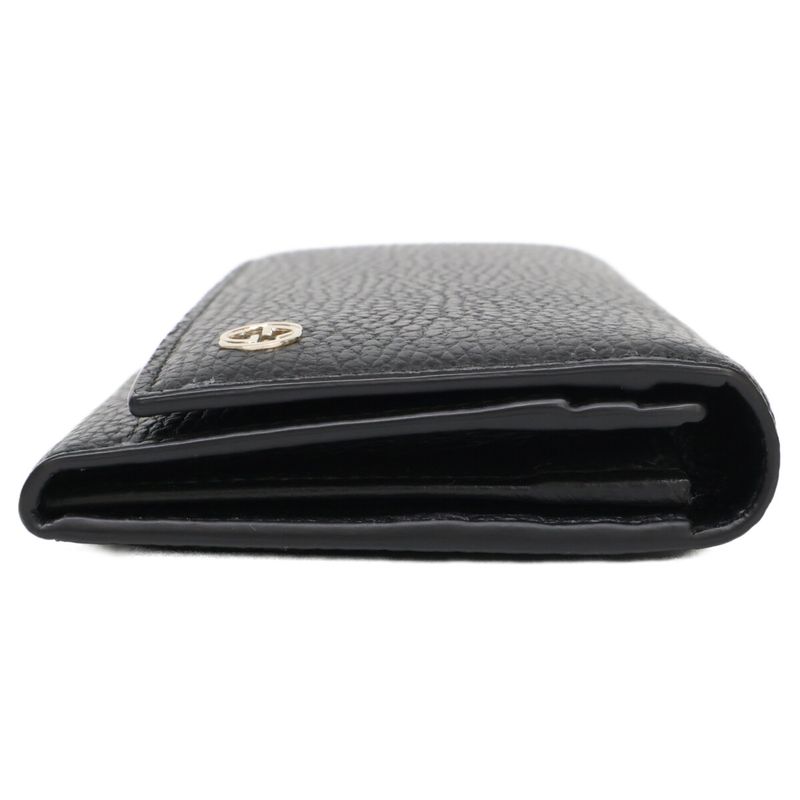 Gucci Interlocking Leather Wallet ) Black