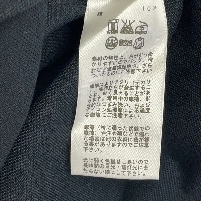 Hermes Black Cotton Embroidery Pocket Polo Shirt