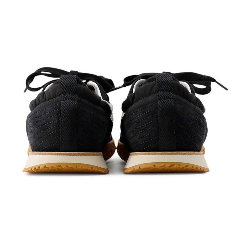 Hermes Sneakers Jet Leather Velour 37 Shoes Black