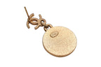 Chanel CC Logo Star Medal Earrings Gold Plated — view 7