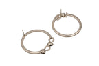 Chanel I Love Coco Heart Stone Earrings Metal Rhinestone Gold — view 5