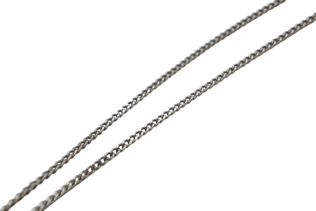 Chanel CC Logo Necklace 07 47.5 Quilted Metal Silver — view 6
