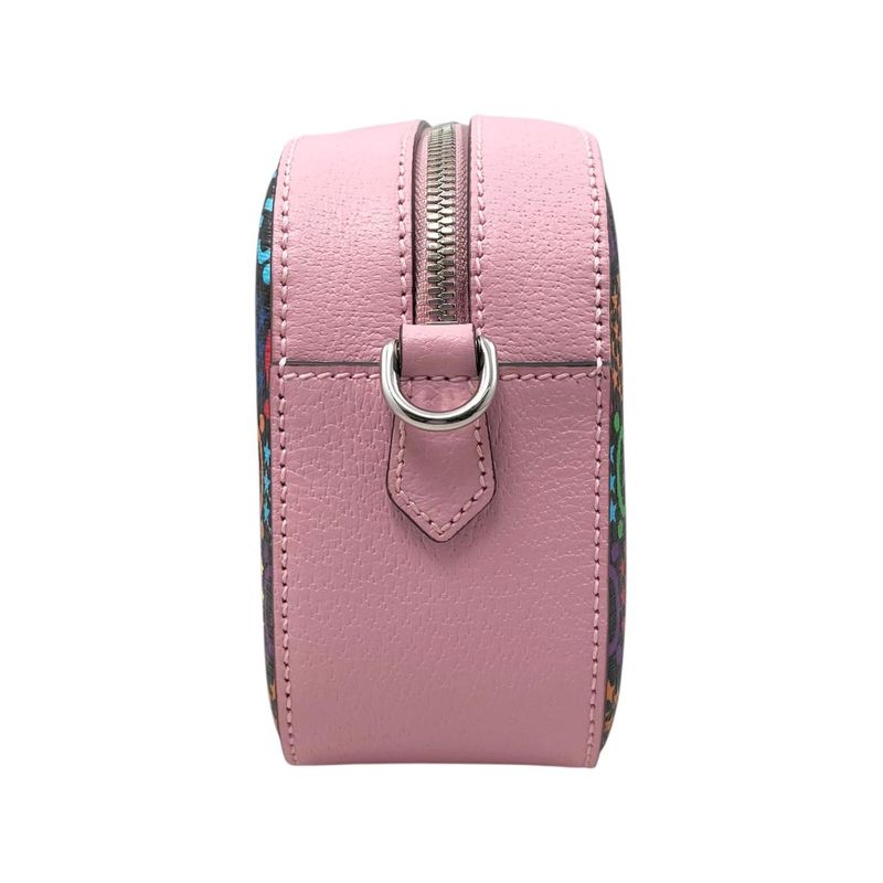 Gucci Shoulder Bag GG Psychedelic Supreme Black Pink Multicolor