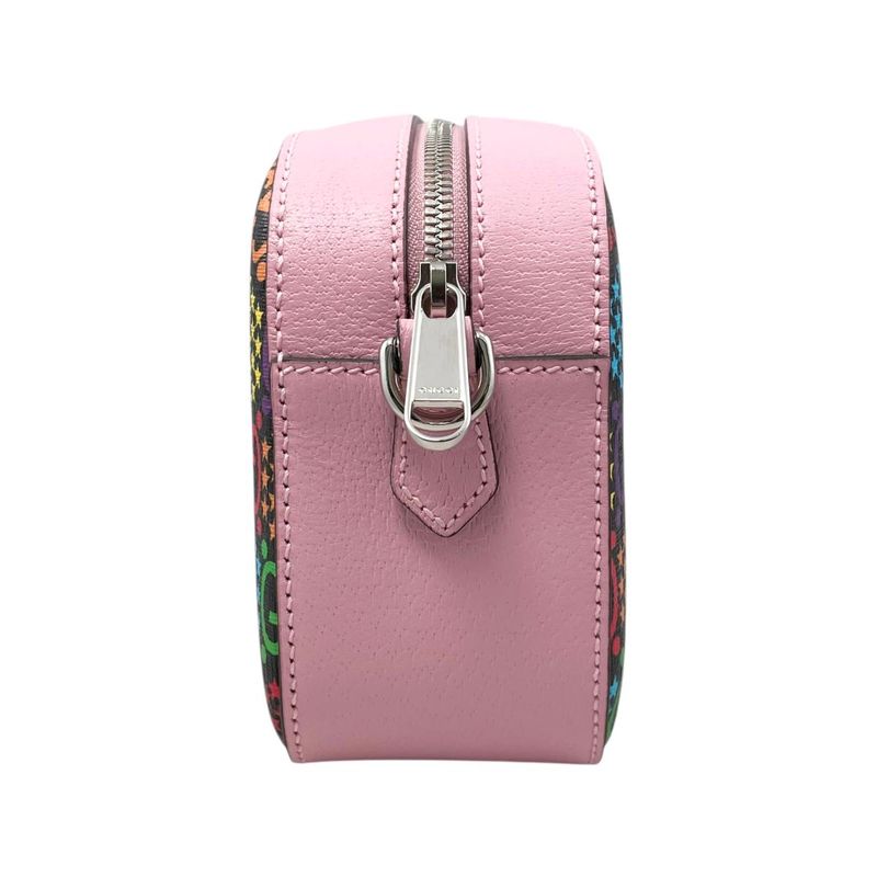 Gucci Shoulder Bag GG Psychedelic Supreme Black Pink Multicolor