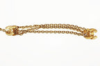 Chanel CC Logo Quilted Chain Belt Vintage Gold Aa