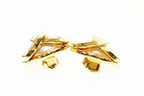 Chanel Vintage Faux Pearl CC Logo Earrings Gold Aa