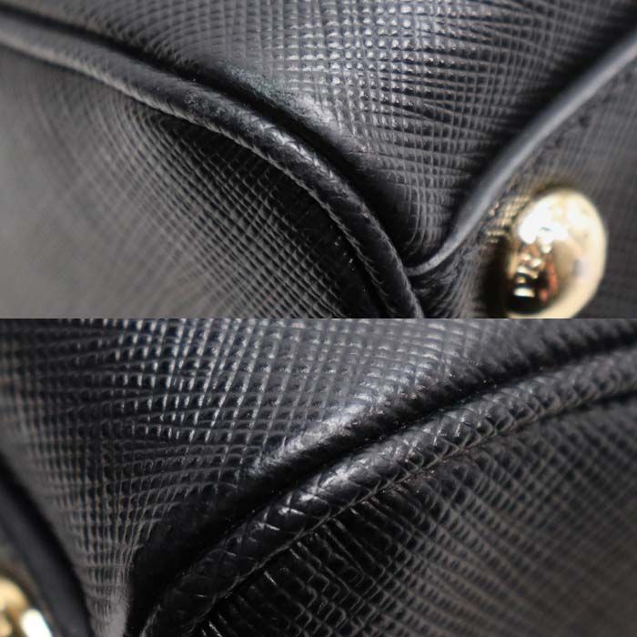 Prada Saffiano Lux 2-Way Shoulder Bag Black