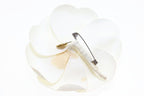 Chanel Camellia Corsage Brooch White Aa