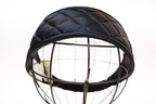 Chanel Quilted Headband Silk Satin Black Aa Hat