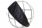 Chanel Quilted Headband Silk Satin Black Aa Hat