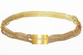 Chanel Logo Plate Chain Belt Vintage Gold Aa