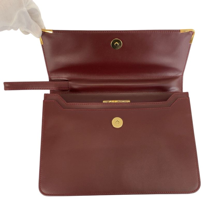 Cartier Must Clutch Leather Gold