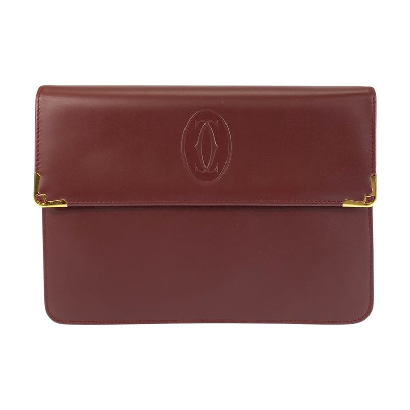 Cartier Must Clutch Leather Gold