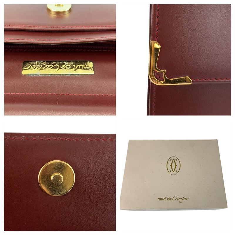 Cartier Must Clutch Leather Gold