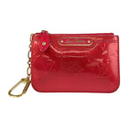 Louis Vuitton Monogram Vernis Pochette Cles Pink Coin Case Key