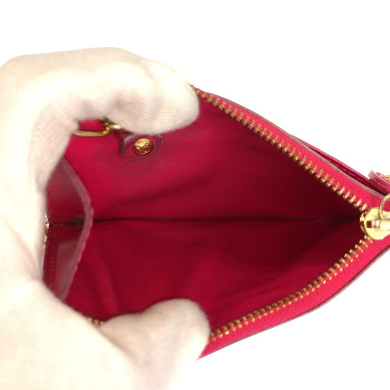 Louis Vuitton Monogram Vernis Pochette Cles Pink Coin Case Key