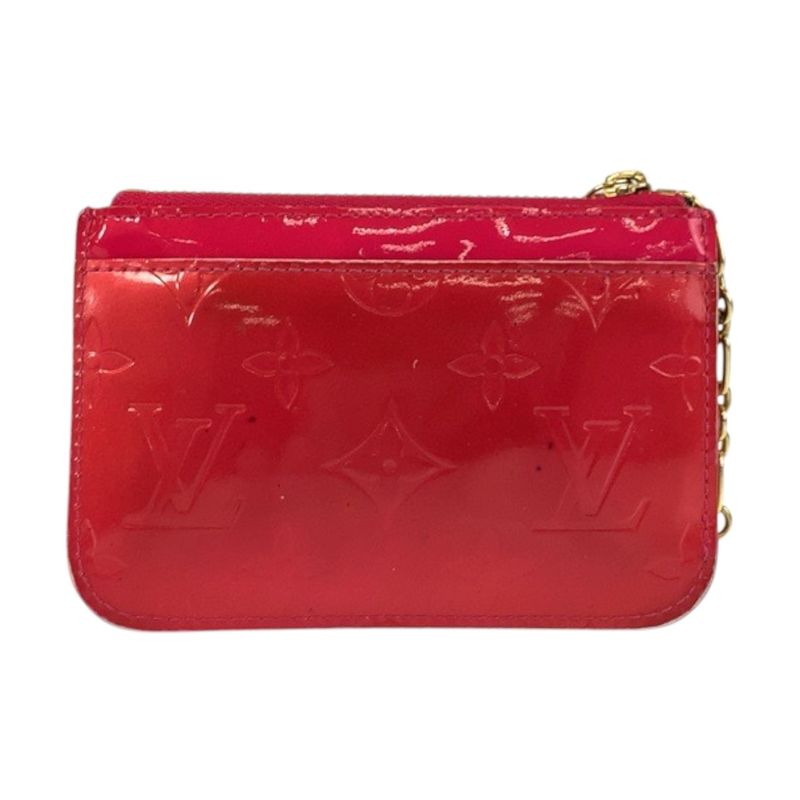 Louis Vuitton Monogram Vernis Pochette Cles Pink Coin Case Key